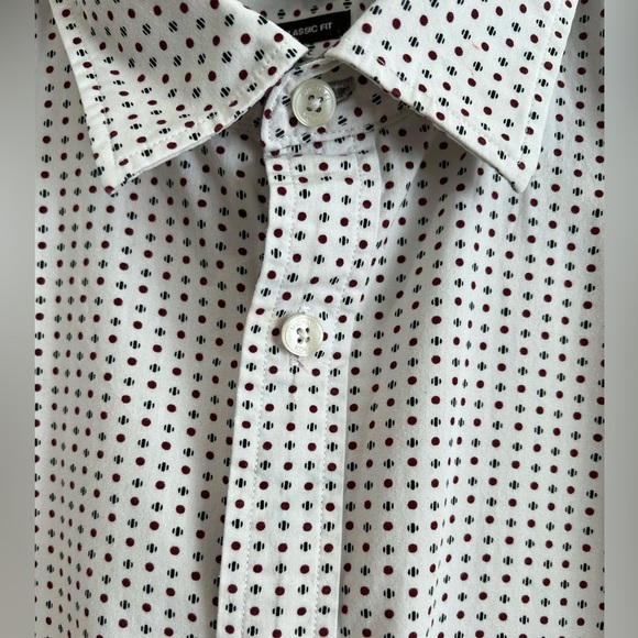 Michael Kors men's casual short-sleeved button-down print shirt size XL - Picture 3 of 9